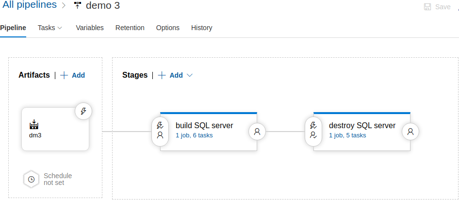 release pipeline edit view